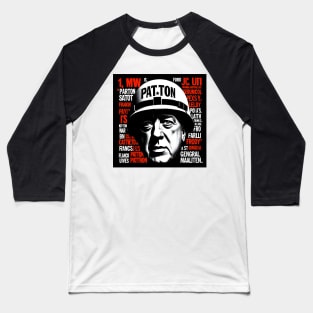 Digital Portrait of General George S. Patton, Jr. Baseball T-Shirt